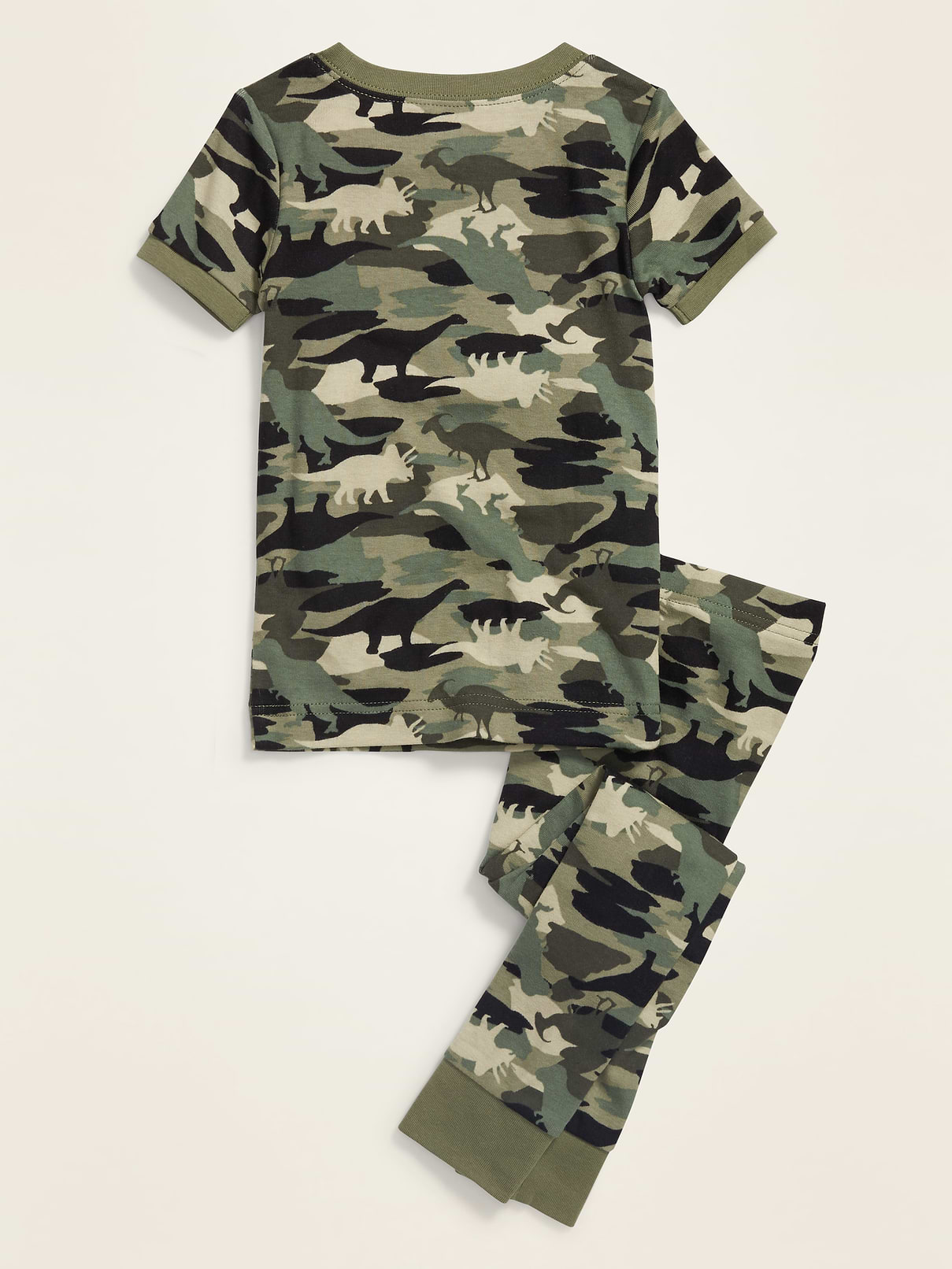 L'image numéro 2 présente Pyjama à motifs de dinosaures et imprimé camouflage pour tout-petit et bébé