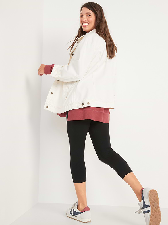 Maternity Full-Panel Cropped Leggings