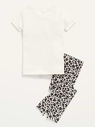 Image number 2 showing, Unisex Printed Pajama Set for Toddler & Baby