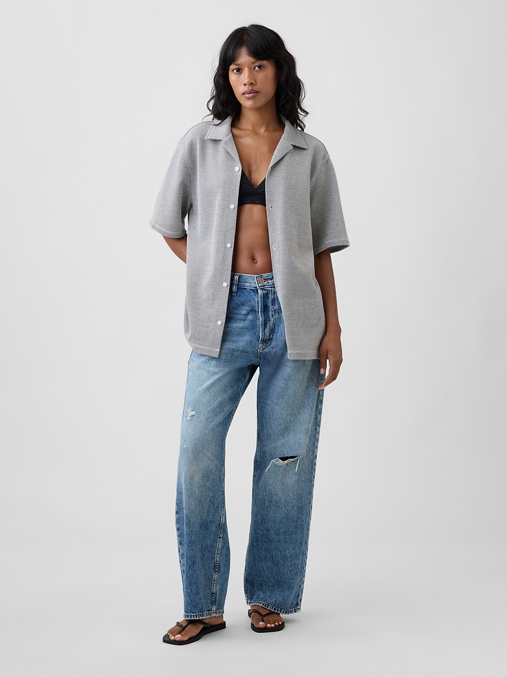 Image number 5 showing, Adult French Terry Vacay Shirt in Standard Fit