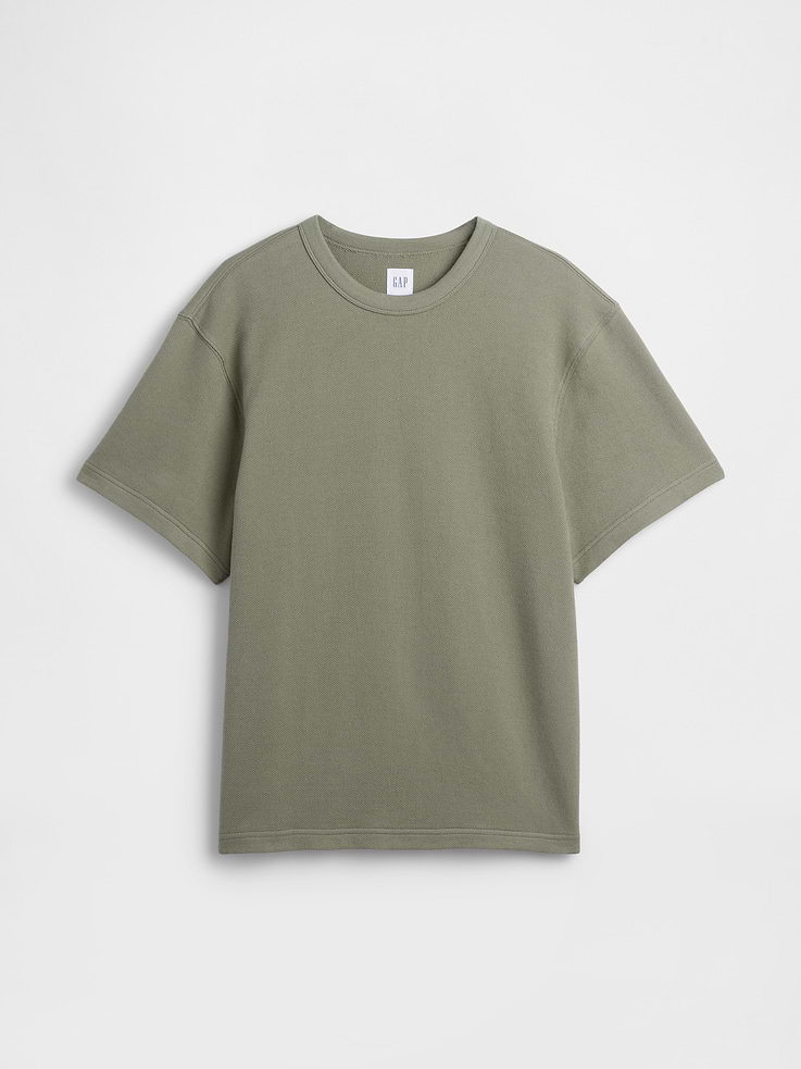 Image 6 of 7, Adult Relaxed French Terry T-Shirt