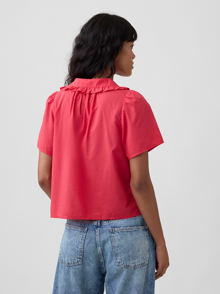 Image number 2 showing, Relaxed Lace-Trim Top