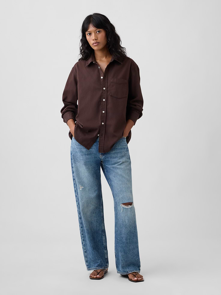 Image number 3 showing, Oversized Denim Shirt