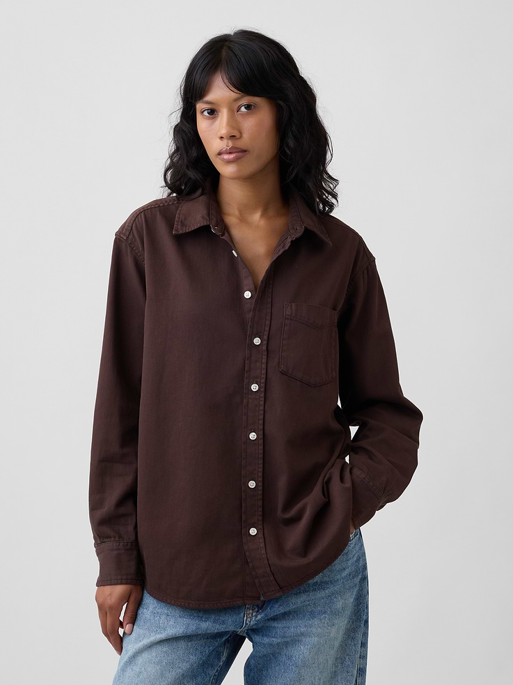 Image number 1 showing, Oversized Denim Shirt