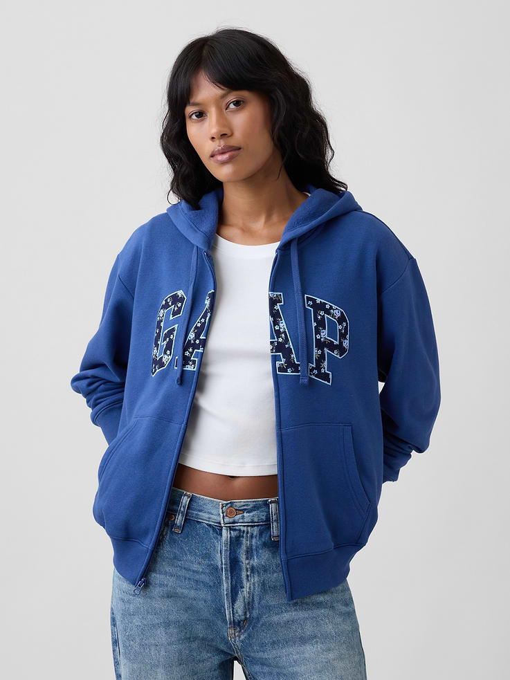 Image number 1 showing, Relaxed Gap Logo Zip Hoodie