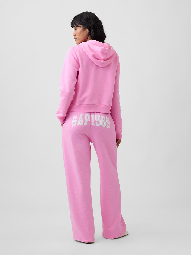 Image number 1 showing, Gap Graphic Straight-Leg Sweatpants