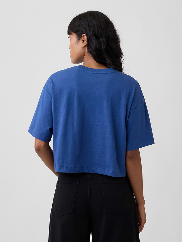 Relaxed Cropped Crewneck T-Shirt