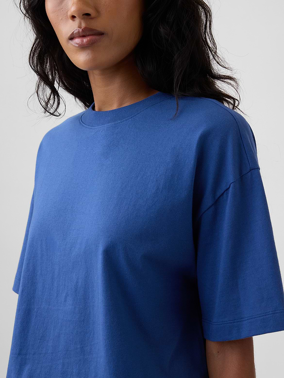 Relaxed Cropped Crewneck T-Shirt