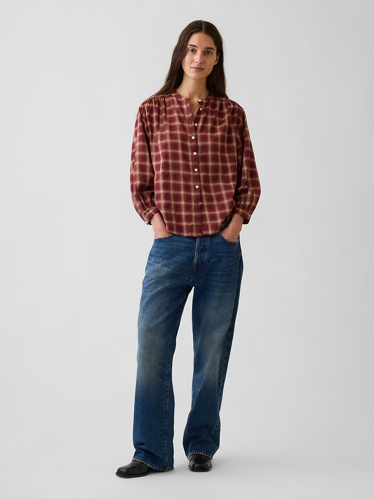 Image number 2 showing, Relaxed Button-Front Shirt