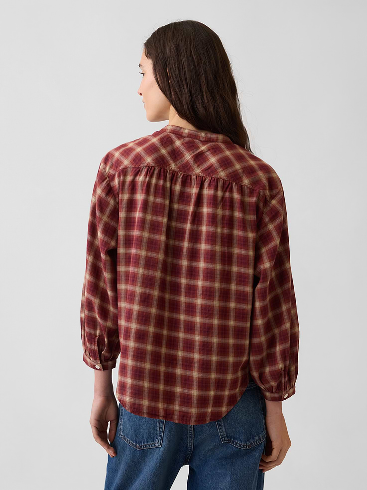 Image number 3 showing, Relaxed Button-Front Shirt