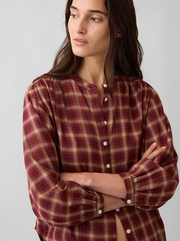 Image number 4 showing, Relaxed Button-Front Shirt