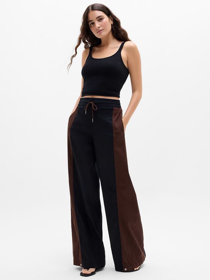 Image number 1 showing, SuperLinen Blend Palazzo Pant