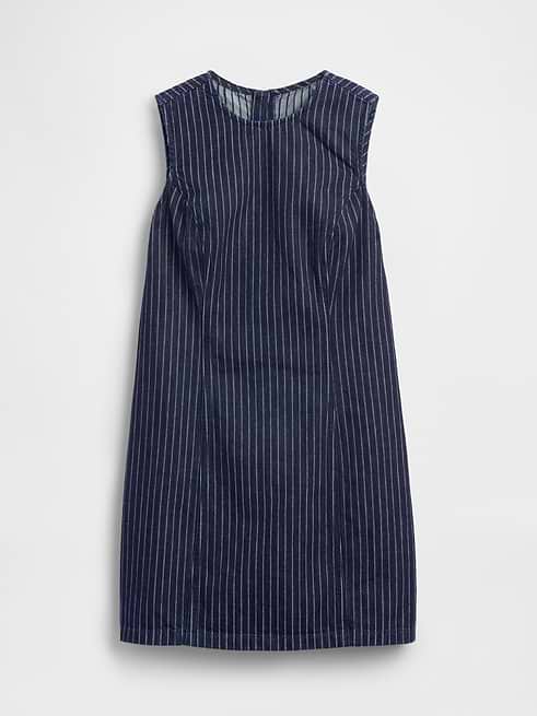 gap sleeveless denim dress Factory Women's Stripe Mini Dark Wash Indigo Size L Learn more at gapinc Size:L /US 6 Denim mini dress styleattribute-one shoulder top Manhattan Comfort Clifford 6