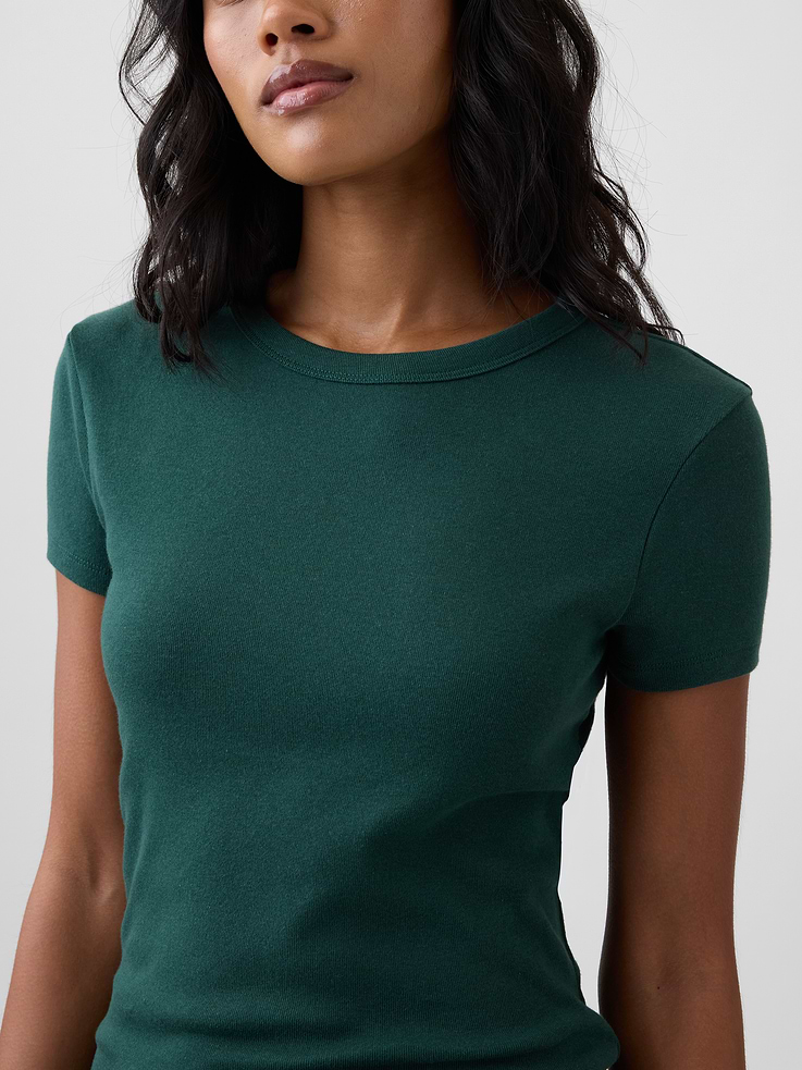 Image number 4 showing, Ribbed Crewneck T-Shirt