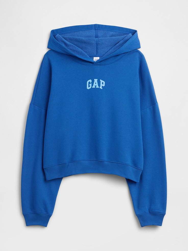 Image number 5 showing, Relaxed Gap Mini-Logo Cropped Hoodie