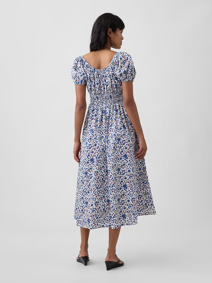 Image number 2 showing, Puff Sleeve V-Neck Maxi Dress