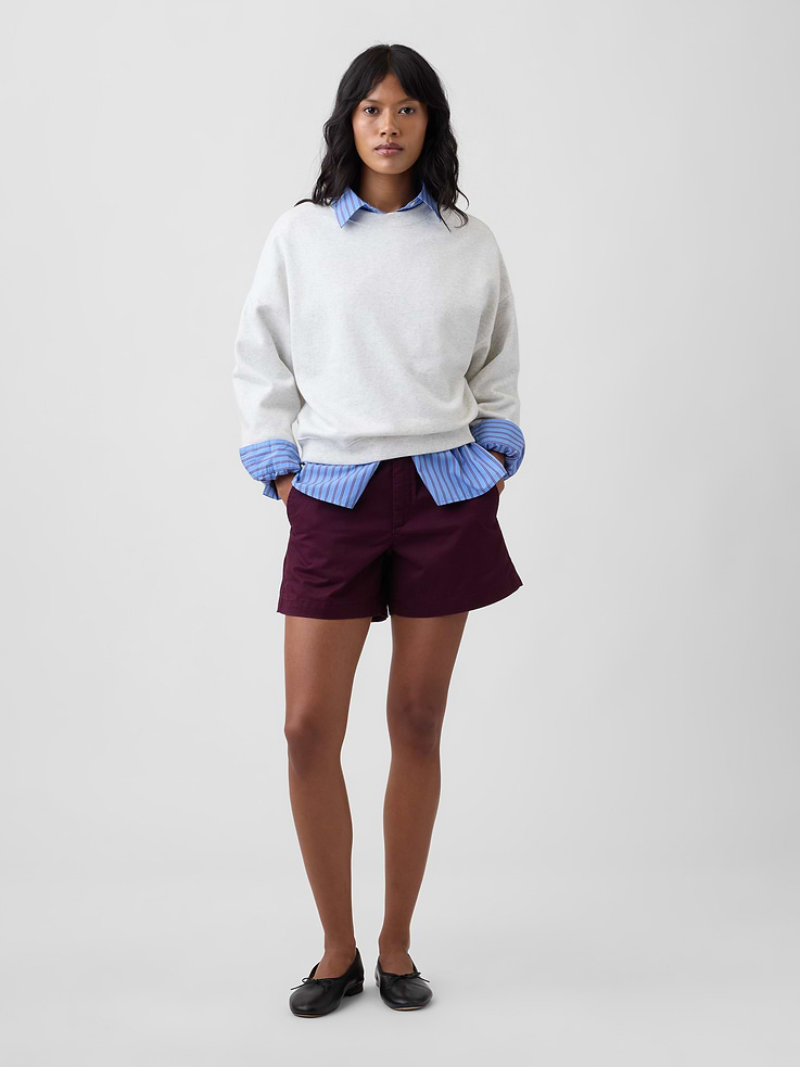 Image number 1 showing, 5" Mid Rise Downtown Khaki Shorts
