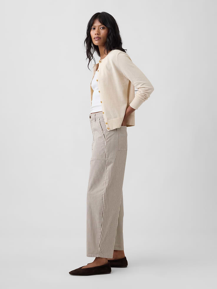Image number 3 showing, Mid Rise Barrel Khakis