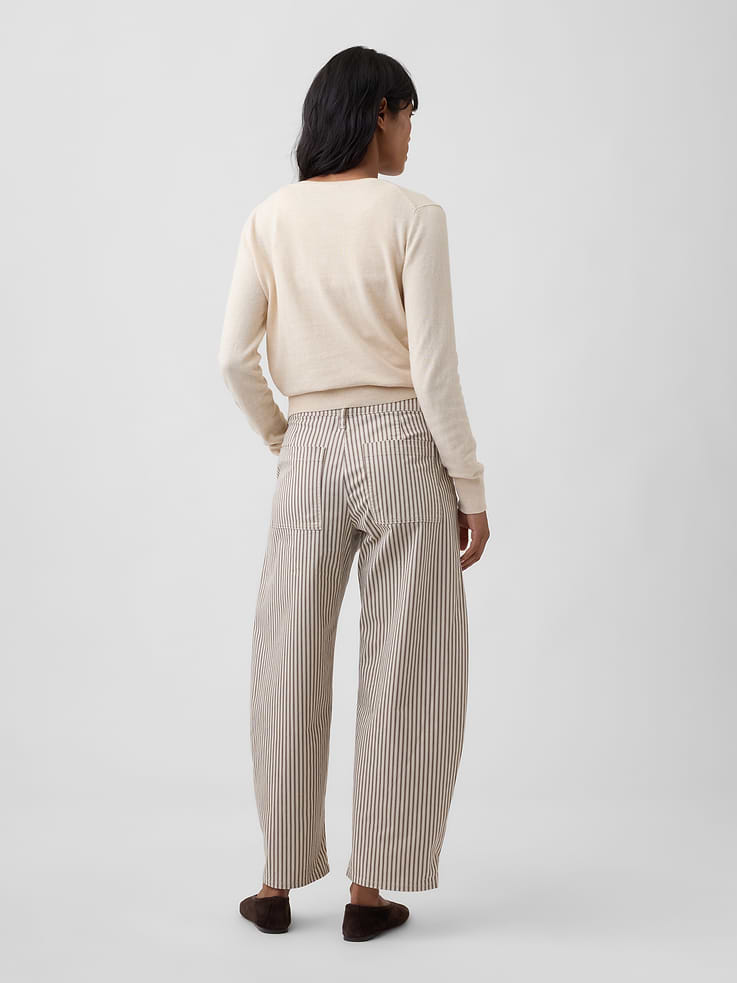 Image number 4 showing, Mid Rise Barrel Khakis