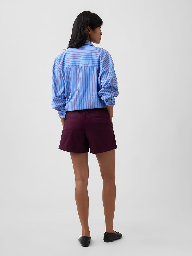 Image number 4 showing, 5" Mid Rise Downtown Khaki Shorts