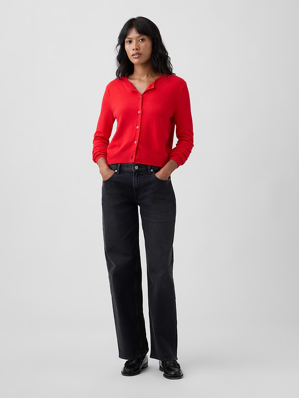 CashSoft Crewneck Cardigan