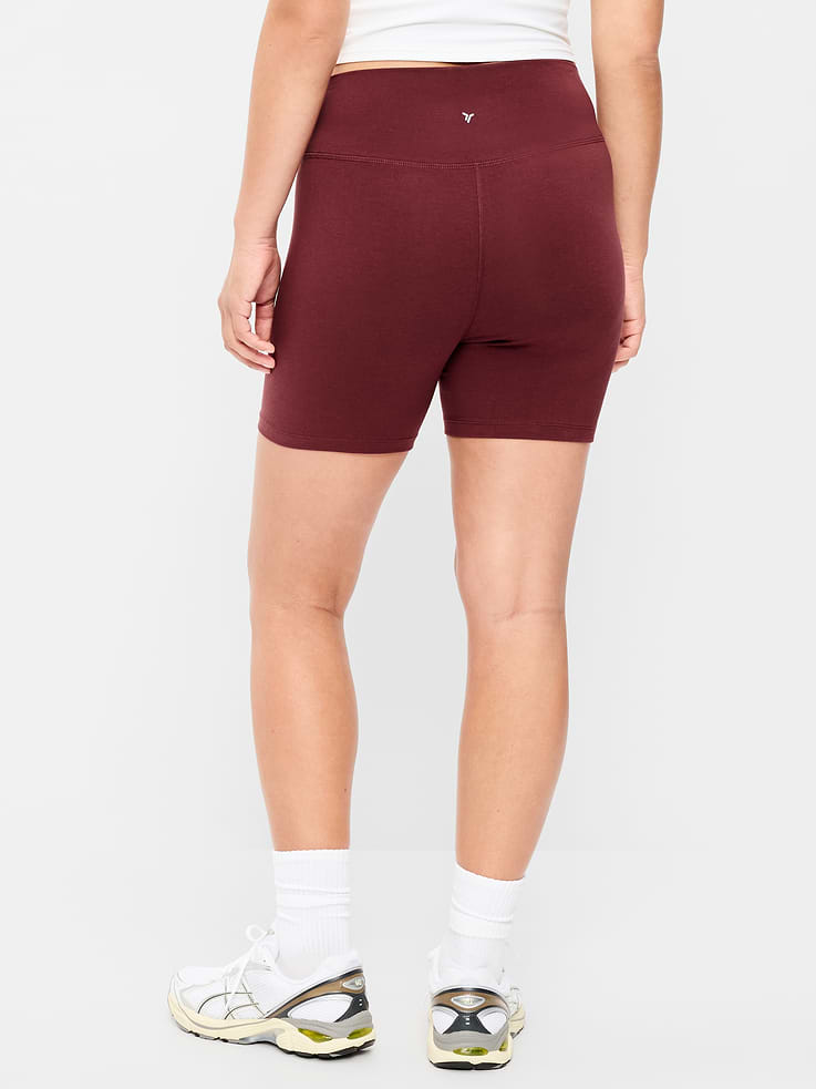 Image number 5 showing, High-Waisted PowerChill Biker Shorts -- 5-inch inseam