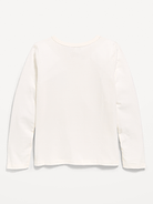 Image number 2 showing, Softest Long-Sleeve Heart-Patch T-Shirt for Girls