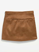 Image number 2 showing, Faux-Suede Studded Skirt for Girls