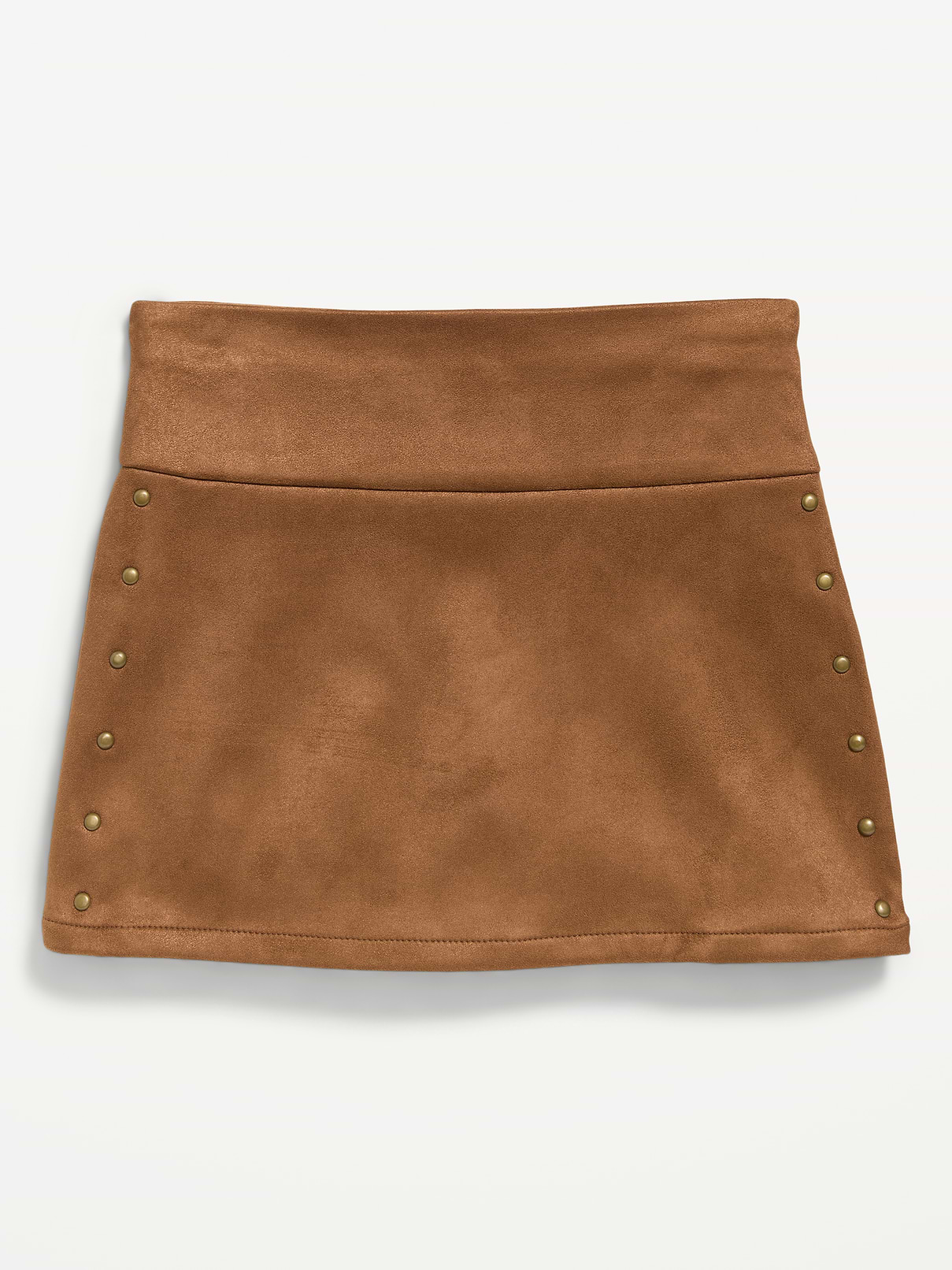 Image number 1 showing, Faux-Suede Studded Skirt for Girls