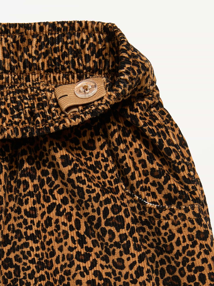 Image 2 of 2, Pull-On Textured Corduroy Wide-Leg Pants for Toddler Girls