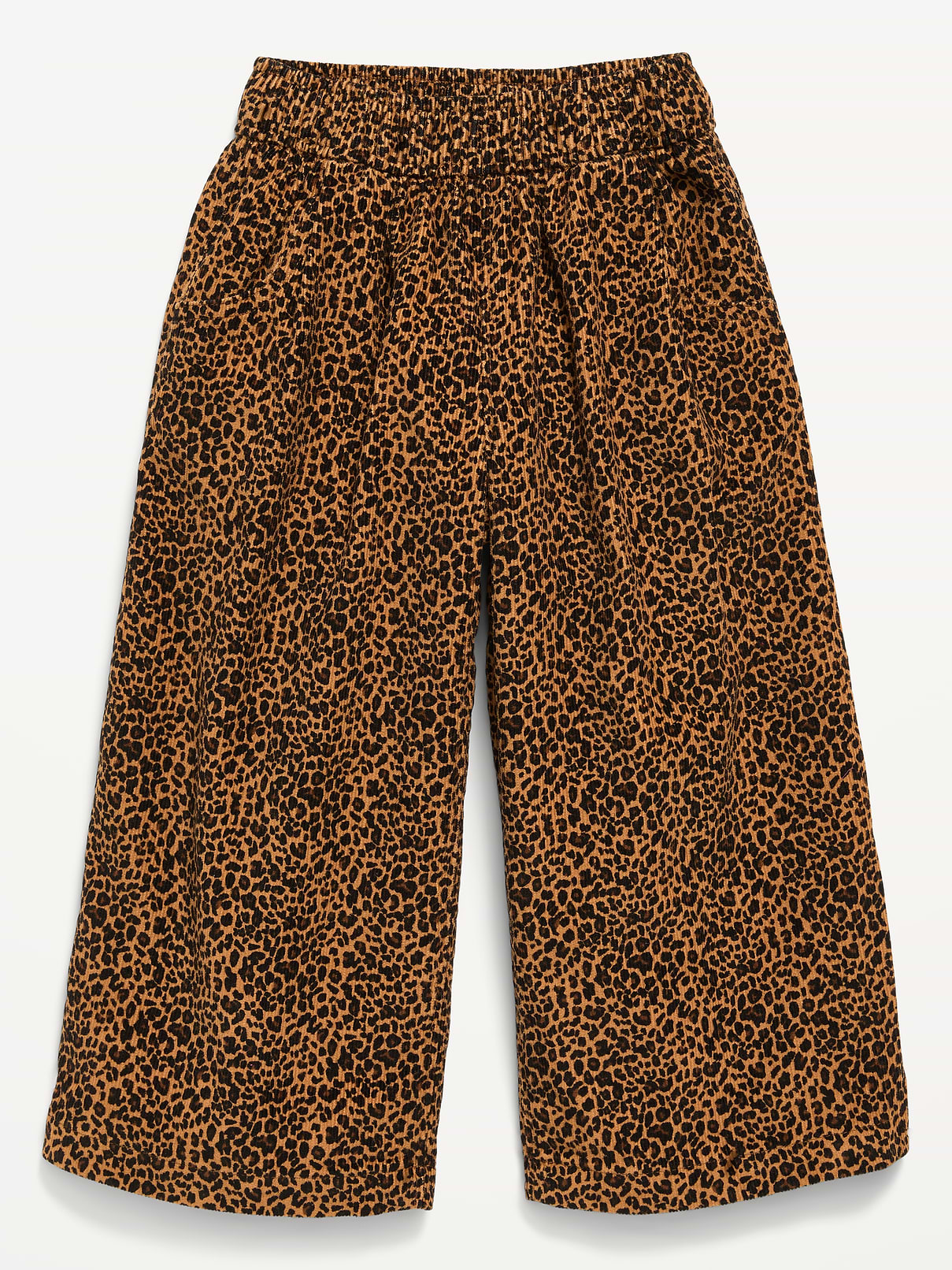 Image number 1 showing, Pull-On Textured Corduroy Wide-Leg Pants for Toddler Girls