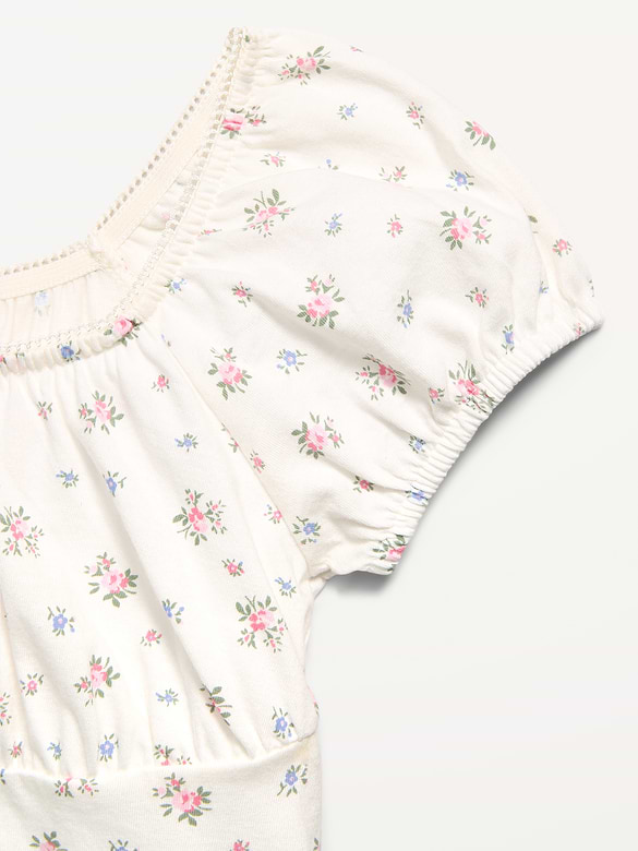 Printed Fit and Flare Dress for Girls