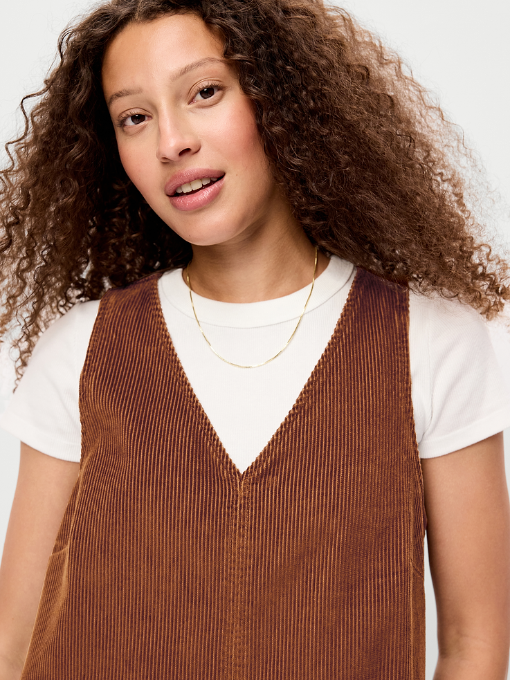Image number 5 showing, Sleeveless Pinafore Mini Dress