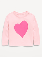 Image number 1 showing, Long-Sleeve Graphic T-Shirt for Toddler Girls