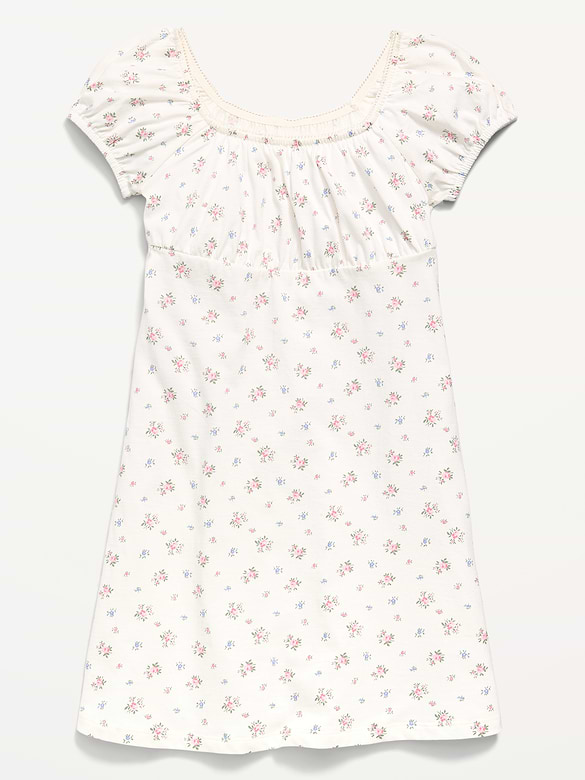 Printed Fit and Flare Dress for Girls