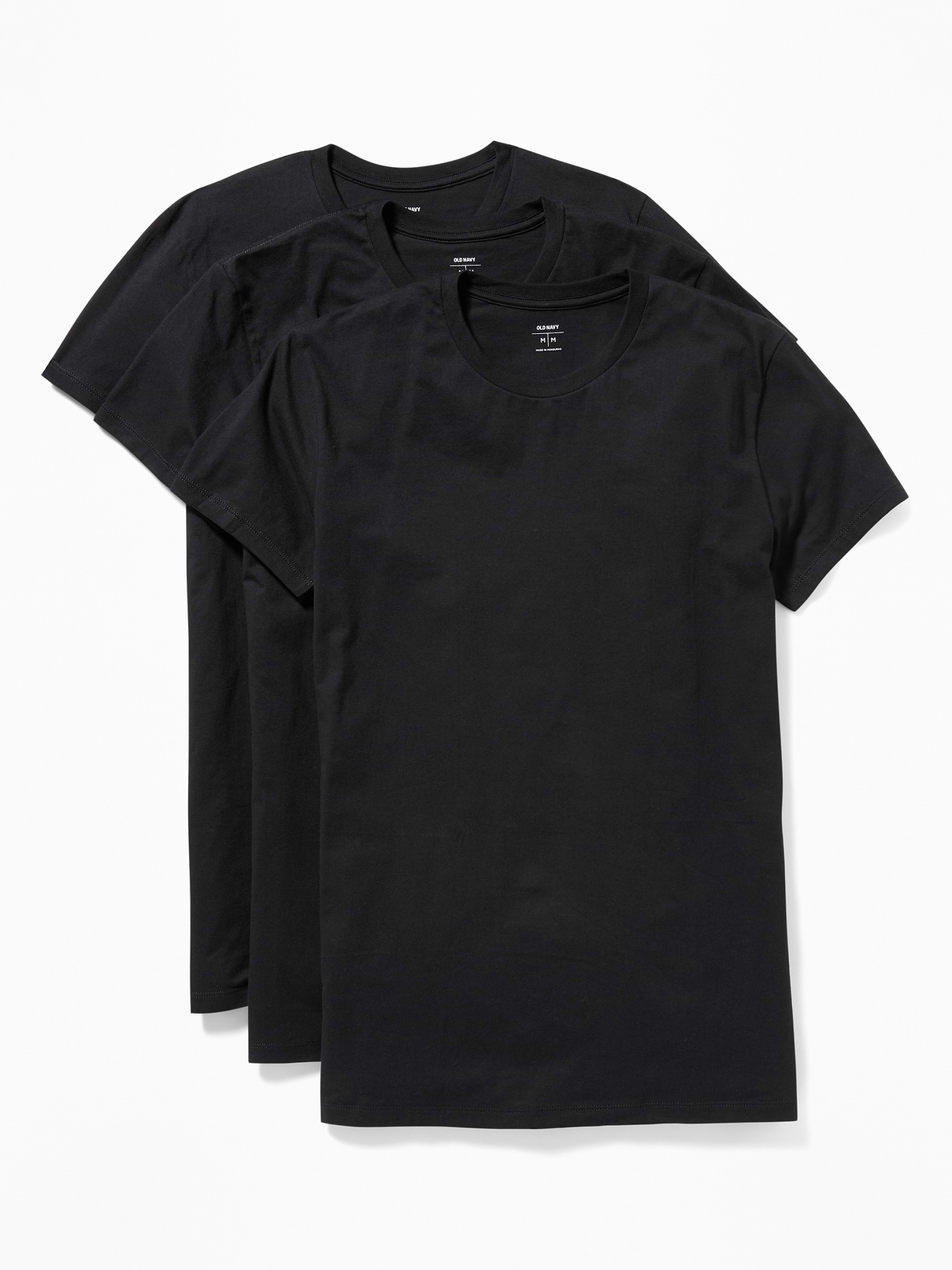 L'image numéro 2 présente Paquet de trois t-shirts à col rond pour homme