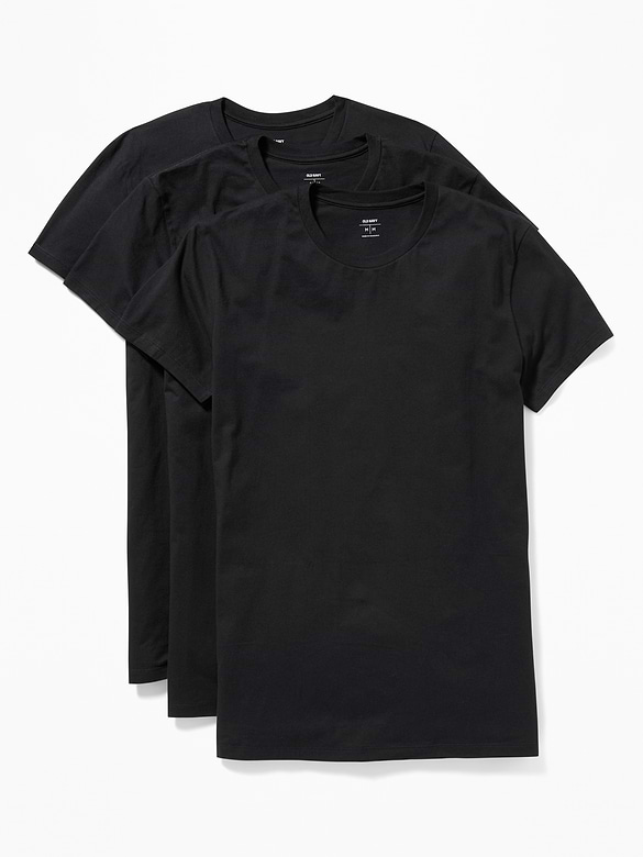 Paquet de trois t-shirts à col rond pour homme