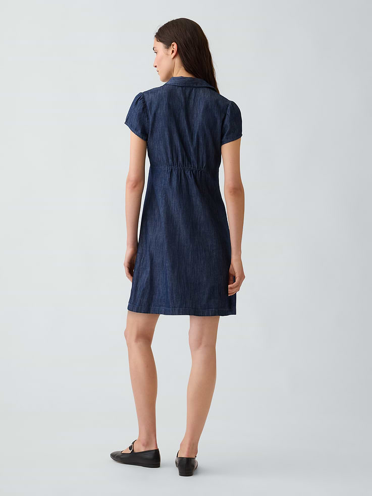 Image number 2 showing, Empire-Waist Mini Shirtdress