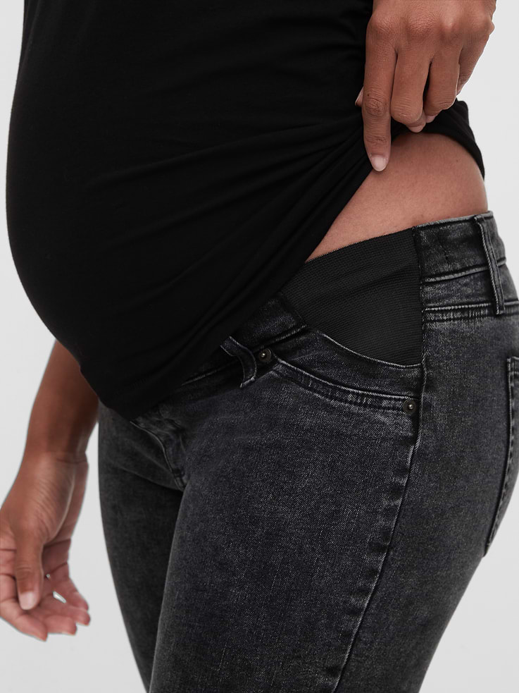 Image number 3 showing, Maternity Inset Panel Skinny Jeans