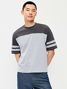 Image number 1 showing, Heavyweight Short-Sleeve Football-Style T-Shirt