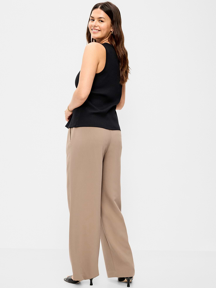 Image number 7 showing, Extra High-Waisted Taylor Wide-Leg Trouser Pants