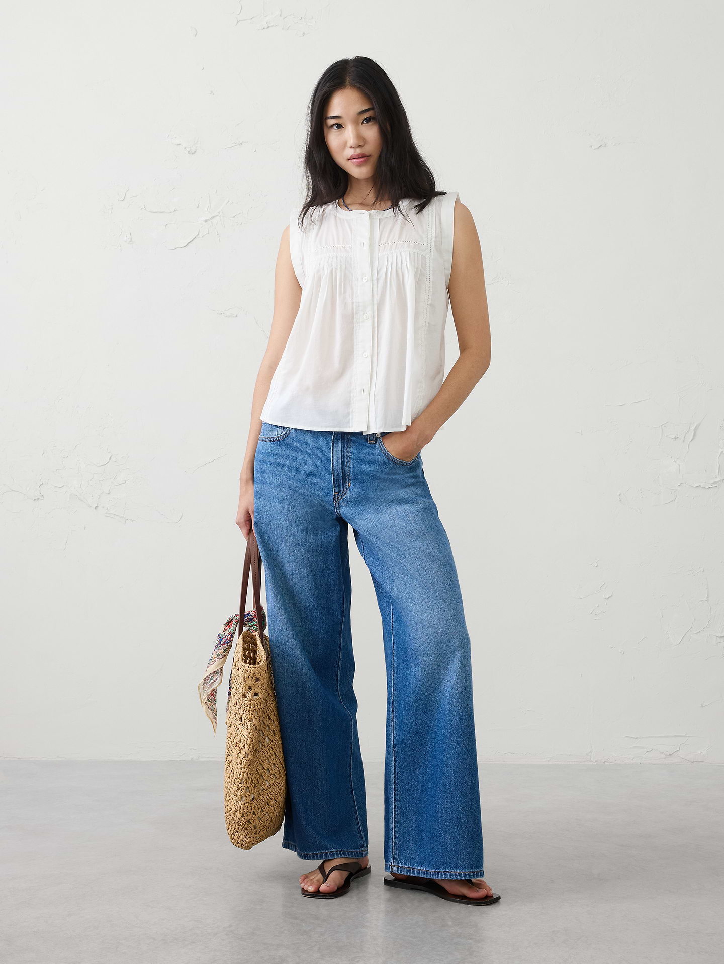 Image number 3 showing, Picot High-Neck Top