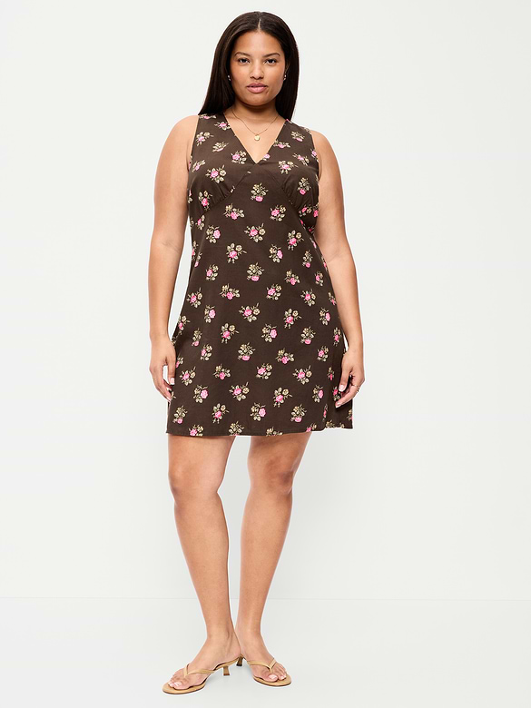 Sleeveless A-Line Mini Dress