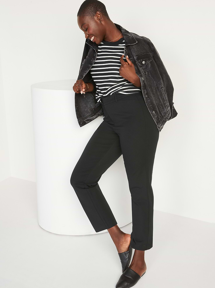 L'image numéro 3 présente Pantalon Pixie droit à taille haute
