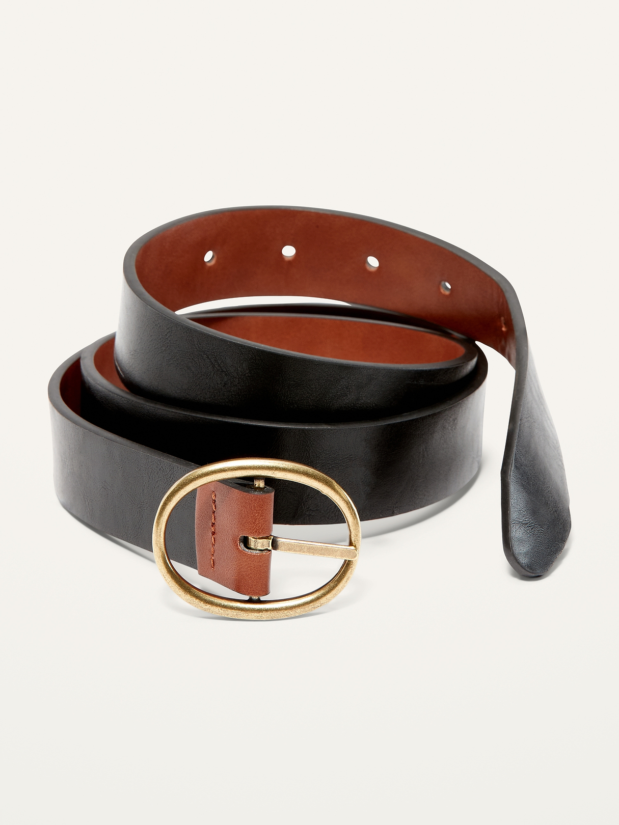 w reversible leather belt ovy 小物 w reversible leather belt ovy w