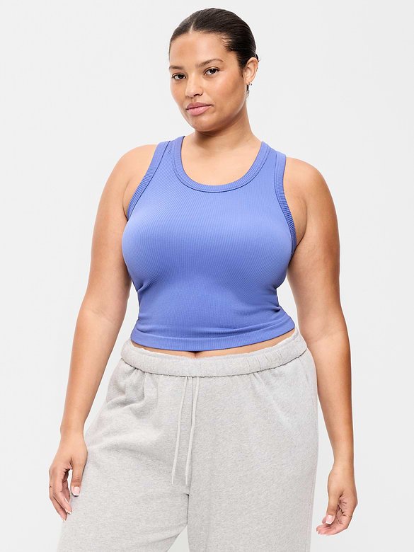 Exhale Seamless Fitted Rib Tank