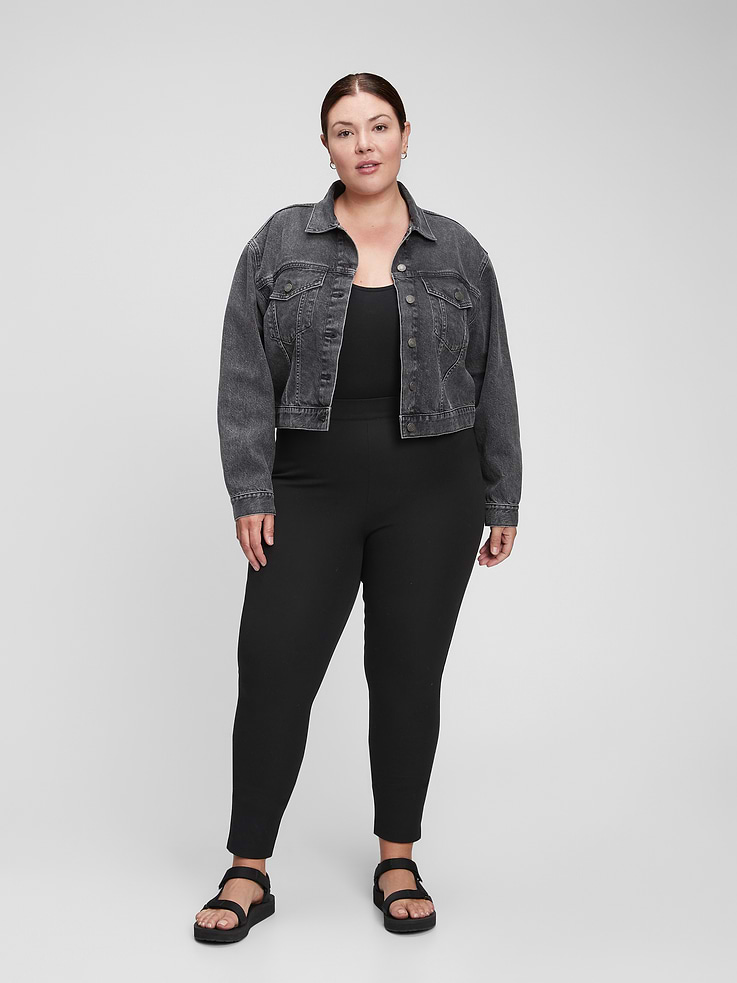 Image number 6 showing, High Rise Bi-Stretch Leggings