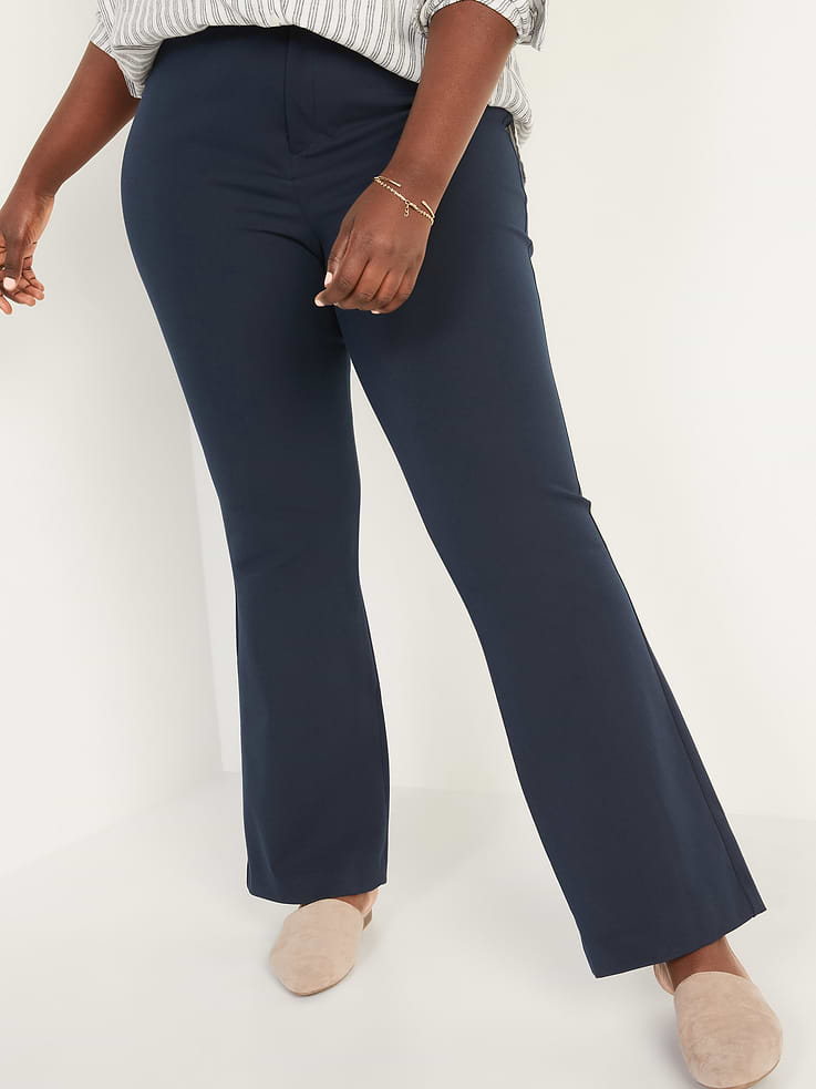 L'image numéro 7 présente Pantalon Pixie évasé à taille haute
