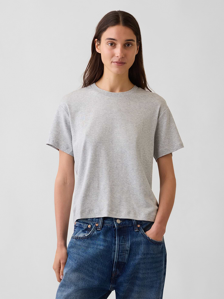 Image number 1 showing, Supima® Cotton Relaxed T-Shirt