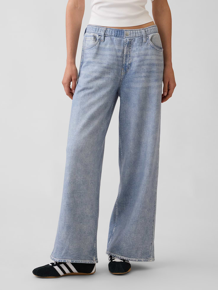 Image number 2 showing, Printed Baggy Sweatpant Jeans